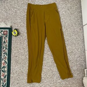 Athleta Mustard Hiking Pants